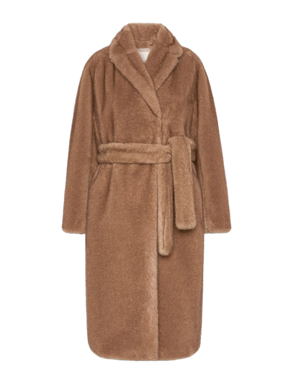 Max Mara Miss Soft-Textured Wrap Coat in Beige Max Mara Miss Soft-Textured Wrap Coat in Beige | Coats | Luxury Shoes