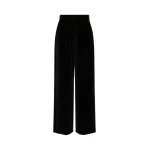 Max Mara Mister Cotton Velvet Trousers in Black | Tailored pants | Luxury Shoes 