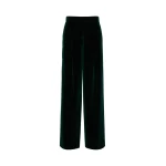 Max Mara Mister Cotton Velvet Trousers in Green | Tailored pants | Luxury Shoes 