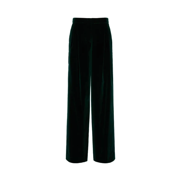 Mister Cotton Velvet Trousers in Green