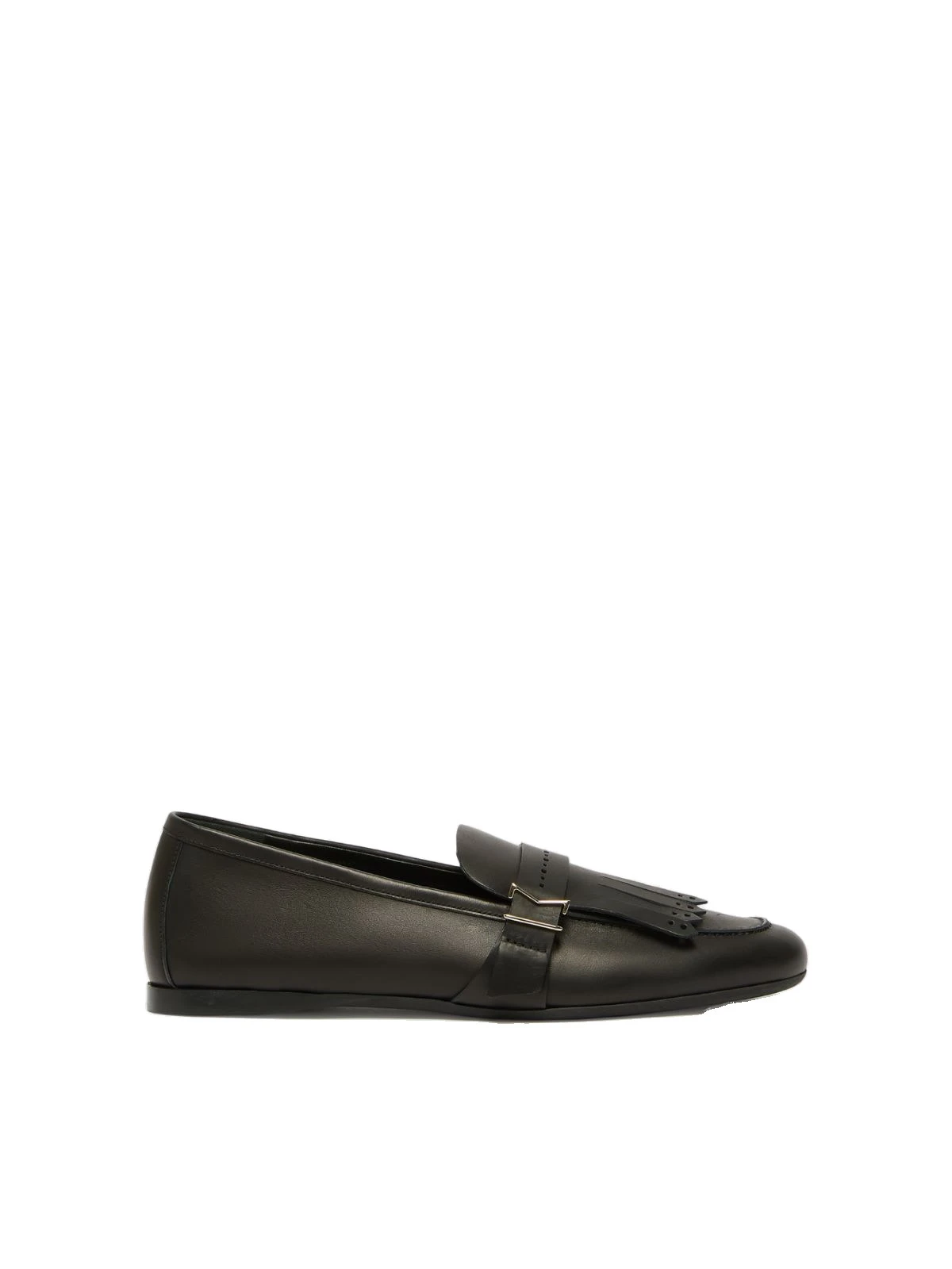 Max Mara Mister Fringed Leather Loafers in Black Max Mara Mister Fringed Leather Loafers in Black | Loafers | Luxury Shoes