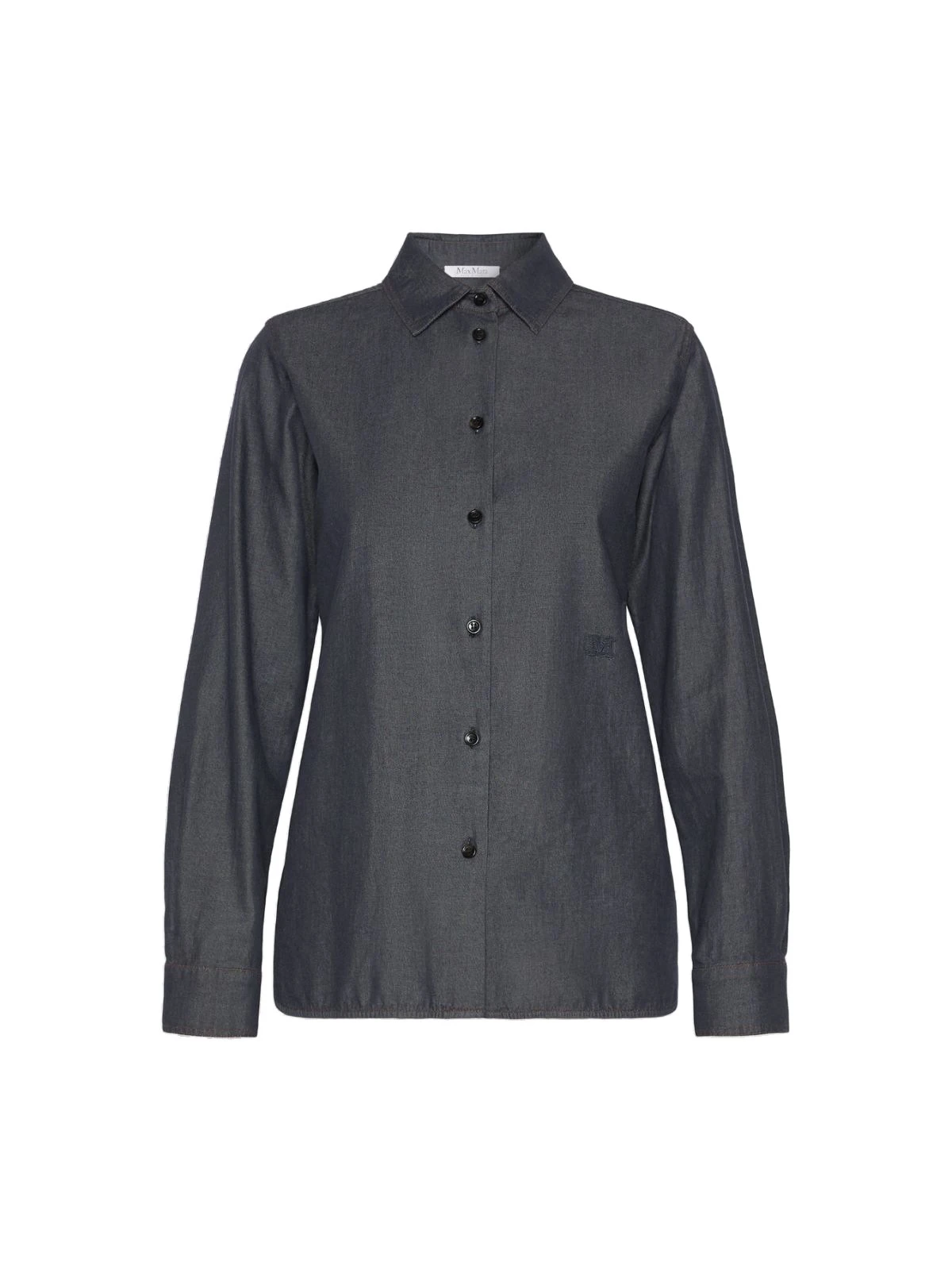 Max Mara Molo Denim-Look Cotton Shirt in Ultramarine Max Mara Molo Denim-Look Cotton Shirt in Ultramarine | Shirts | Luxury Shoes
