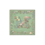 Max Mara Moneta Wool and Silk Square Shawl in Green | Scarves | Luxury Shoes 