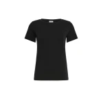 Max Mara Multib Stretch Jersey Basic T-Shirt in Black | T-shirts | Luxury Shoes 