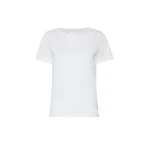 Max Mara Multib Stretch Jersey Basic T-Shirt in White | T-shirts | Luxury Shoes 