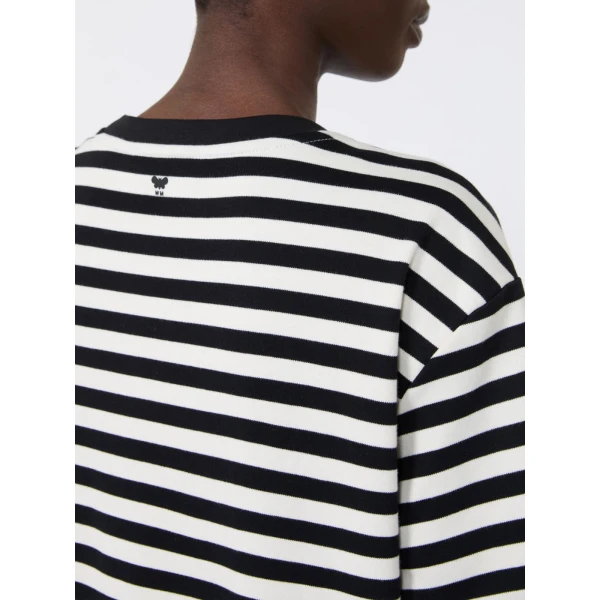 Max Mara Multid Jersey Boxy T-Shirt in Black | T-shirts | Luxury Shoes 