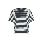 Max Mara Multid Jersey Boxy T-Shirt in Navy | T-shirts | Luxury Shoes 