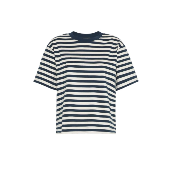 Max Mara Multid Jersey Boxy T-Shirt in Navy | T-shirts | Luxury Shoes 