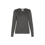 Max Mara Multie Stretch Viscose Jersey T-Shirt in Dark Grey | T-shirts | Luxury Shoes 
