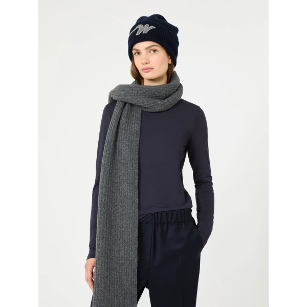 Max Mara Multie Stretch Viscose Jersey T-Shirt in Navy | T-shirts | Luxury Shoes 