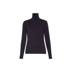 Max Mara Multif Stretch Viscose Jersey Turtleneck Top in Navy | Tops | Luxury Shoes 