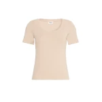 Max Mara Multij Fine Rib-Knit Jersey T-Shirt in Pink | T-shirts | Luxury Shoes 