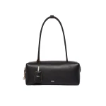Max Mara Natural Leather Bowler Bag in Black | Totes & Top-Handle Bags | Luxury Shoes 