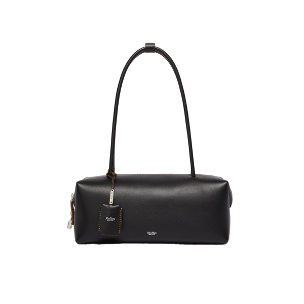 Max Mara Natural Leather Bowler Bag in Black | Totes & Top-Handle Bags | Luxury Shoes 