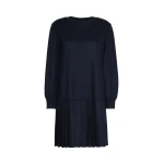 Max Mara Navetta Jacquard Jersey Mini Dress in Navy | Mini Dresses | Luxury Shoes 