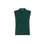 Max Mara Nazione Sleeveless Stretch Viscose Jumper in Green | Sweaters | Luxury Shoes 