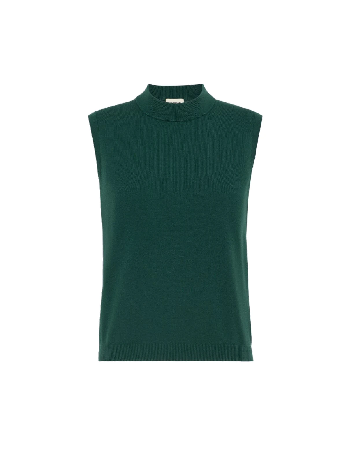 Max Mara Nazione Sleeveless Stretch Viscose Jumper in Green Max Mara Nazione Sleeveless Stretch Viscose Jumper in Green | Sweaters | Luxury Shoes