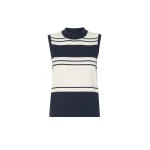 Max Mara Nazione Sleeveless Stretch Viscose Jumper in Navy Style 2 | Sweaters | Luxury Shoes 