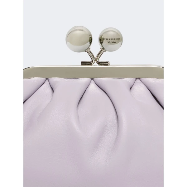 Max Mara Nembi Extra Small Shiny Sheepskin Pasticcino Bag in Lilac | Mini Bags | Luxury Shoes 