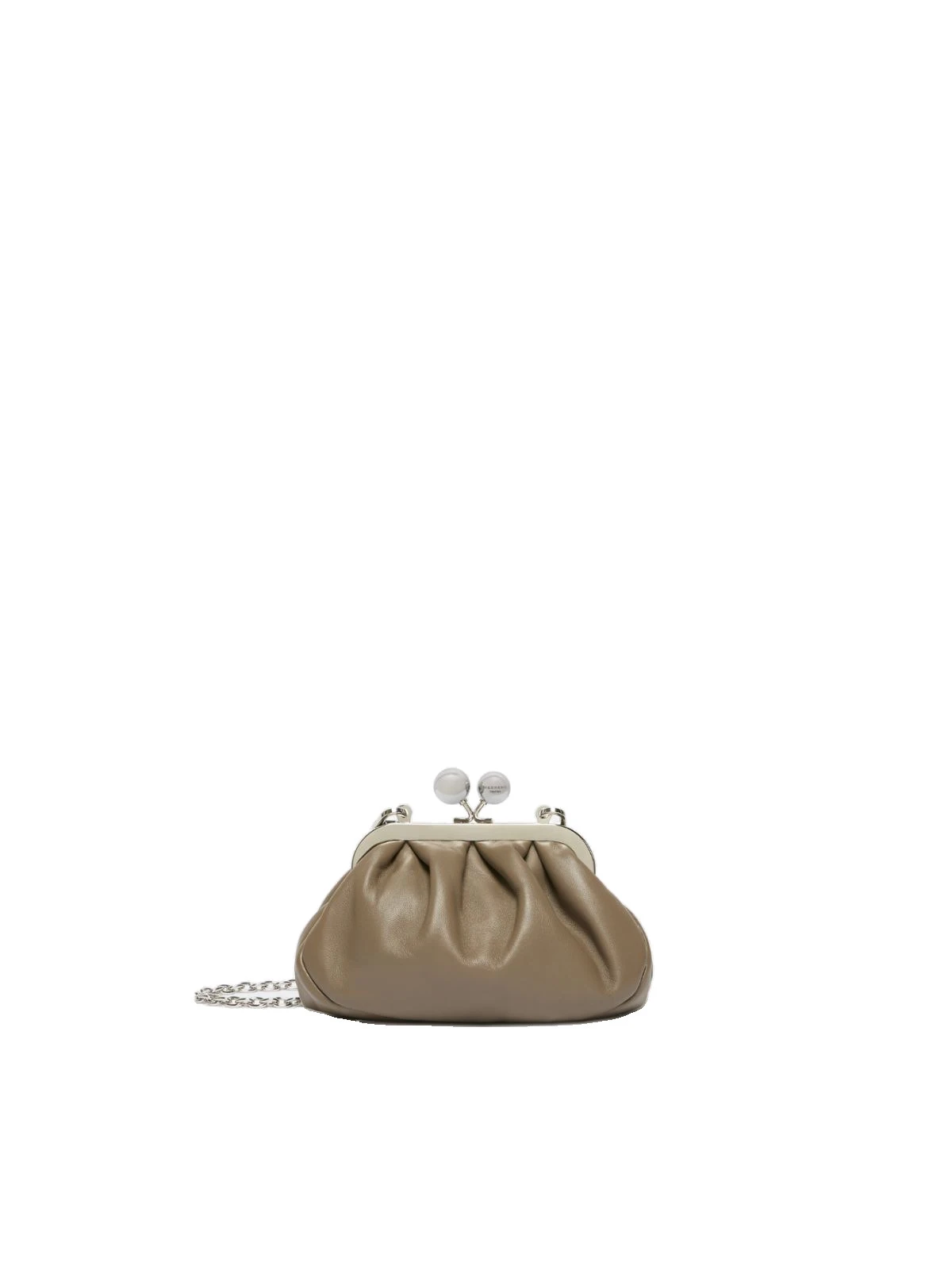 Max Mara Nembi Extra Small Shiny Sheepskin Pasticcino Bag in Mud Max Mara Nembi Extra Small Shiny Sheepskin Pasticcino Bag in Mud | Mini Bags | Luxury Shoes