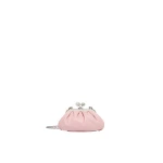 Max Mara Nembi Extra Small Shiny Sheepskin Pasticcino Bag in Pink | Mini Bags | Luxury Shoes 