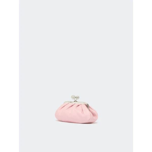Max Mara Nembi Extra Small Shiny Sheepskin Pasticcino Bag in Pink | Mini Bags | Luxury Shoes 