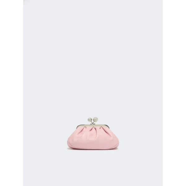 Max Mara Nembi Extra Small Shiny Sheepskin Pasticcino Bag in Pink | Mini Bags | Luxury Shoes 