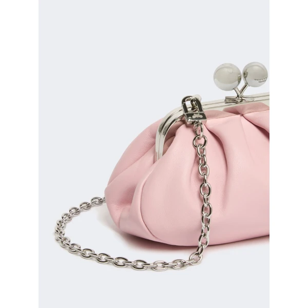 Max Mara Nembi Extra Small Shiny Sheepskin Pasticcino Bag in Pink | Mini Bags | Luxury Shoes 