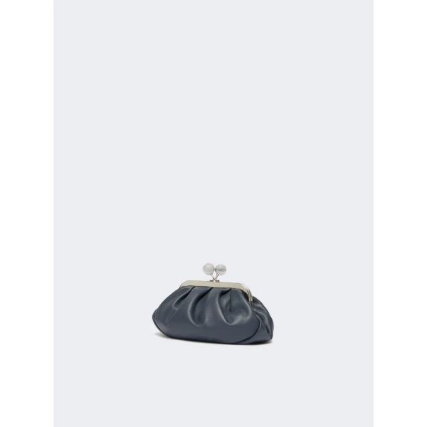 Max Mara Nembi Extra Small Shiny Sheepskin Pasticcino Bag in Ultramarine | Mini Bags | Luxury Shoes 