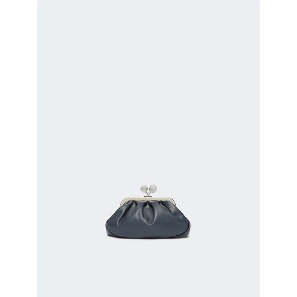 Max Mara Nembi Extra Small Shiny Sheepskin Pasticcino Bag in Ultramarine | Mini Bags | Luxury Shoes 