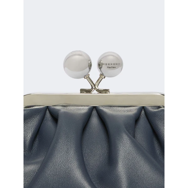 Max Mara Nembi Extra Small Shiny Sheepskin Pasticcino Bag in Ultramarine | Mini Bags | Luxury Shoes 