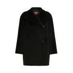 Max Mara Nembo Cocoon Wool Coat in Black | Wool Coat | Luxury Shoes 