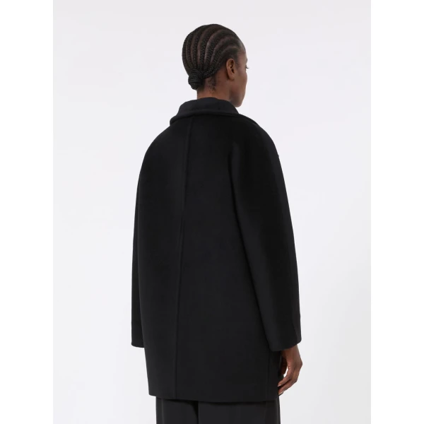Max Mara Nembo Cocoon Wool Coat in Black | Wool Coat | Luxury Shoes 