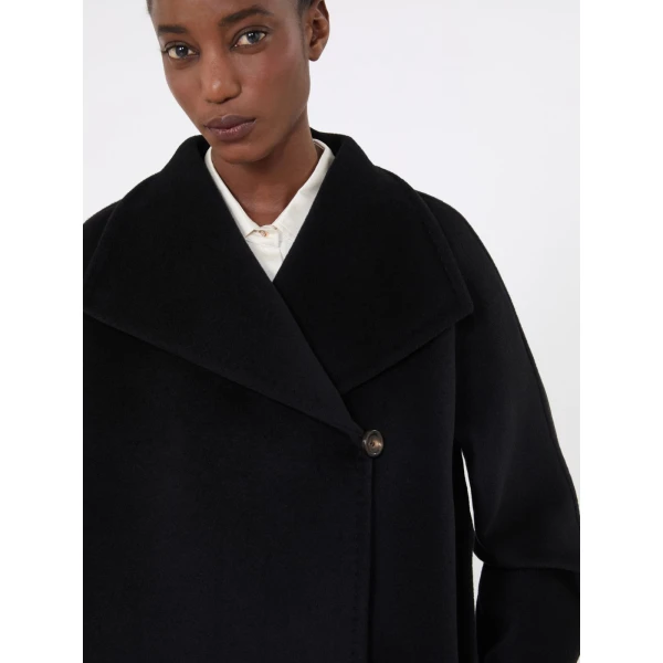 Max Mara Nembo Cocoon Wool Coat in Black | Wool Coat | Luxury Shoes 