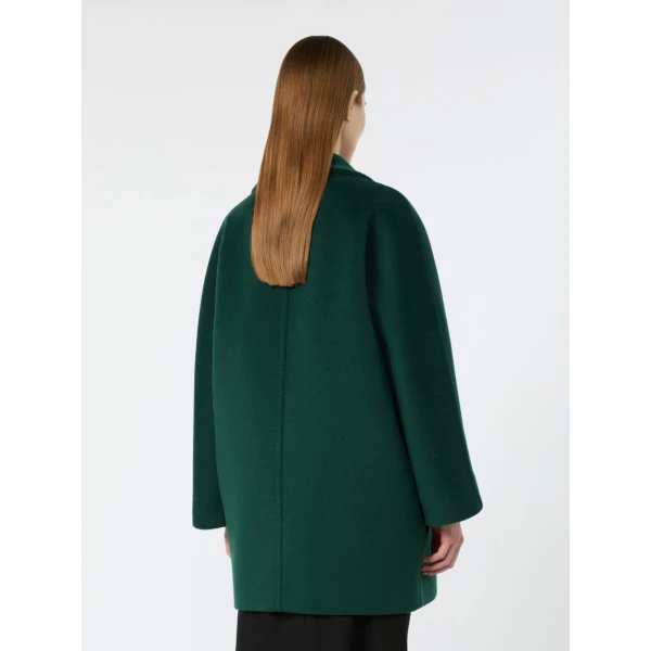 Max Mara Nembo Cocoon Wool Coat in Green | Wool Coat | Luxury Shoes 