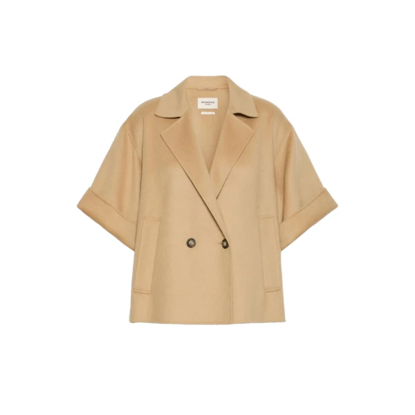 Max Mara Neo Short Double Wool Coat in Camel | Wool Coat | Luxury Shoes 