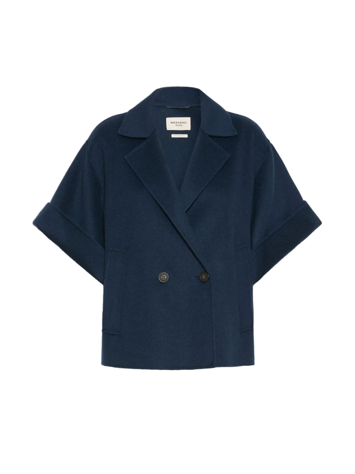 Max Mara Neo Short Double Wool Coat in Navy Max Mara Neo Short Double Wool Coat in Navy | Wool Coat | Luxury Shoes
