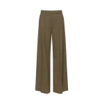 Max Mara Netto Glen Plaid Wool Trousers in Khaki | Tailored pants | Luxury Shoes 