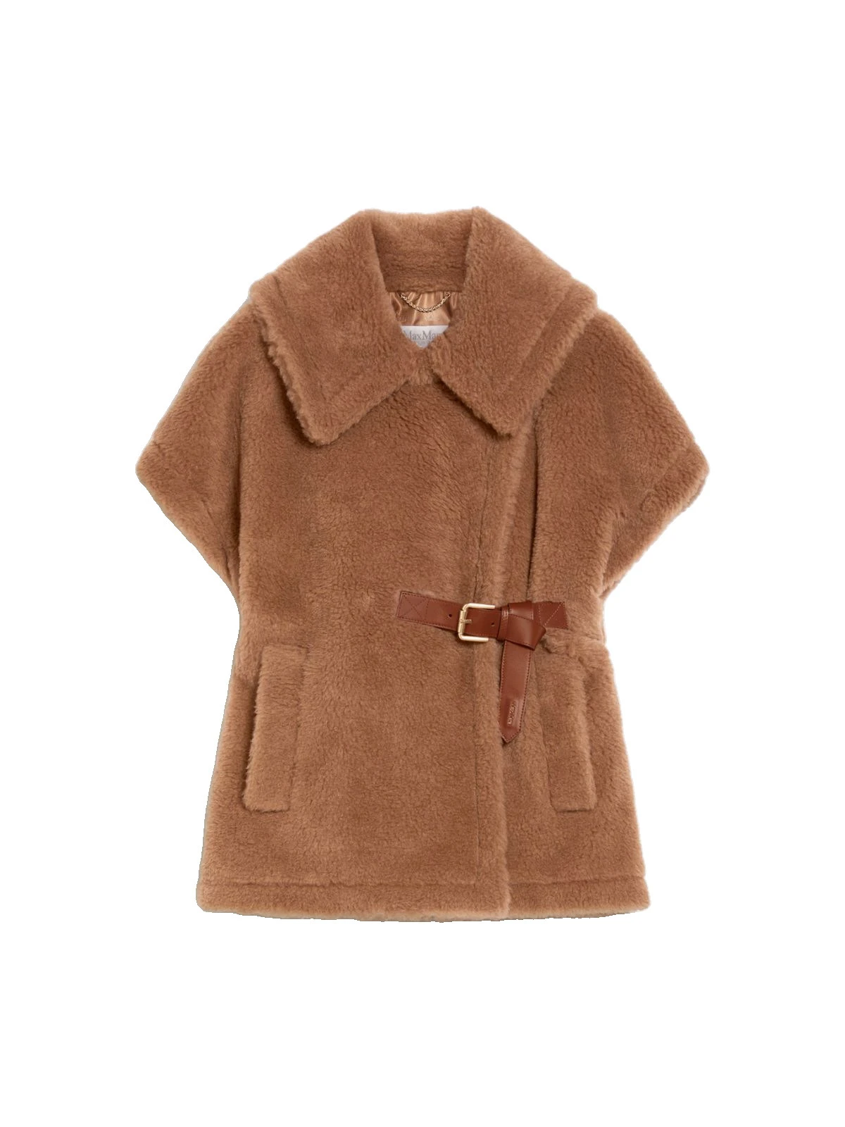 Max Mara Newabavo Teddy Fabric Cape in Camel Max Mara Newabavo Teddy Fabric Cape in Camel | Coats | Luxury Shoes