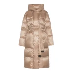 Max Mara Nido Long Water-Repellent Puffer in Clay | Coats | Luxury Shoes 