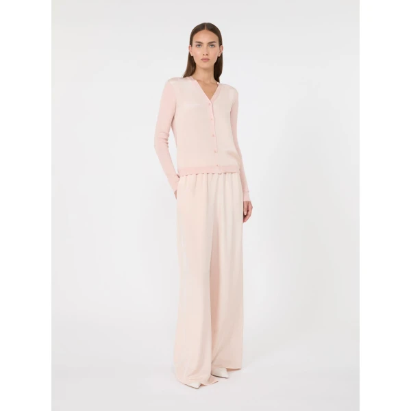 Max Mara Ninfee Cashmere and Silk Cardigan in Pink | Cardigan | Luxury Shoes 