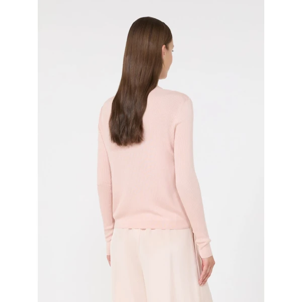 Max Mara Ninfee Cashmere and Silk Cardigan in Pink | Cardigan | Luxury Shoes 