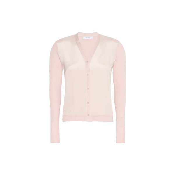 Max Mara Ninfee Cashmere and Silk Cardigan in Pink | Cardigan | Luxury Shoes 