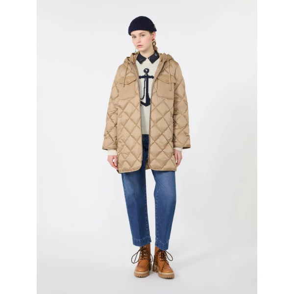 Max Mara Nitra Alpaca and Wool Intarsia Jumper in Ice Grey | Sweaters | Luxury Shoes 