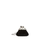 Max Mara Nocino Velvet Nano Pasticcino Bag in Black | Mini Bags | Luxury Shoes 