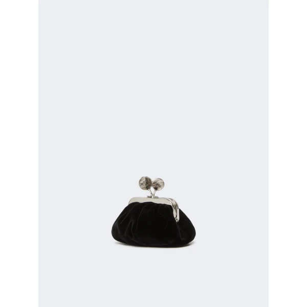 Max Mara Nocino Velvet Nano Pasticcino Bag in Black | Mini Bags | Luxury Shoes 