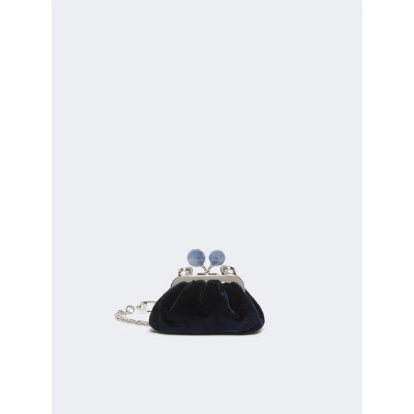 Max Mara Nocino Velvet Nano Pasticcino Bag in Midnight Blue | Mini Bags | Luxury Shoes 