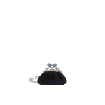 Max Mara Nocino Velvet Nano Pasticcino Bag in Midnight Blue | Mini Bags | Luxury Shoes 
