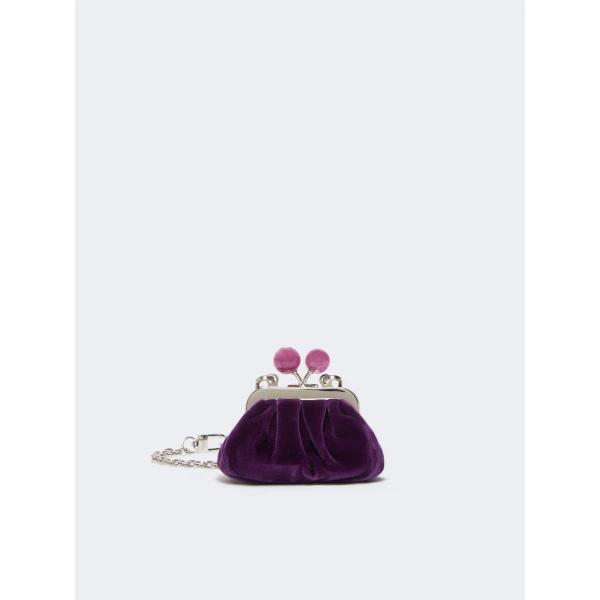 Max Mara Nocino Velvet Nano Pasticcino Bag in Purple | Mini Bags | Luxury Shoes 