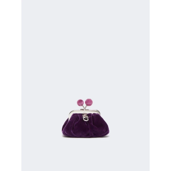 Max Mara Nocino Velvet Nano Pasticcino Bag in Purple | Mini Bags | Luxury Shoes 